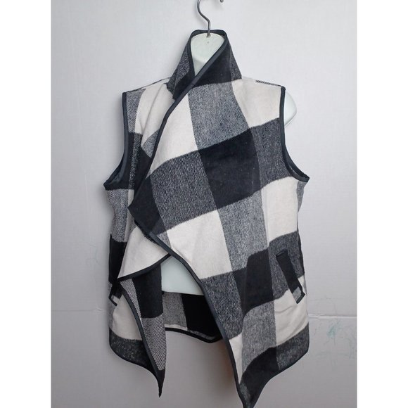 West Loop Buffalo Plaid Vest, Cotton Polyester & Wool Blend, Women's One Size - Picture 5 of 7